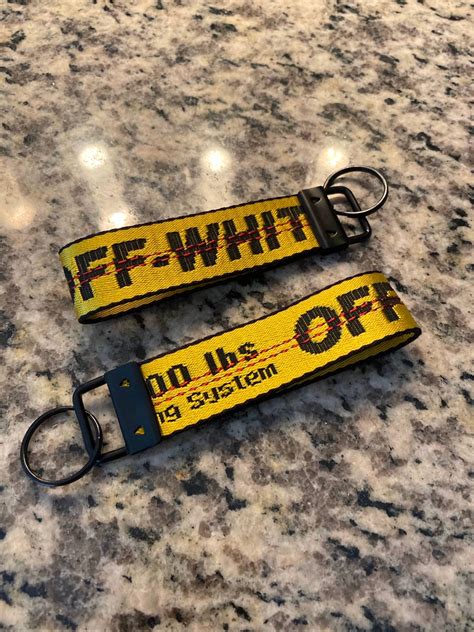 fake off white clothing|authentic off white keychains.